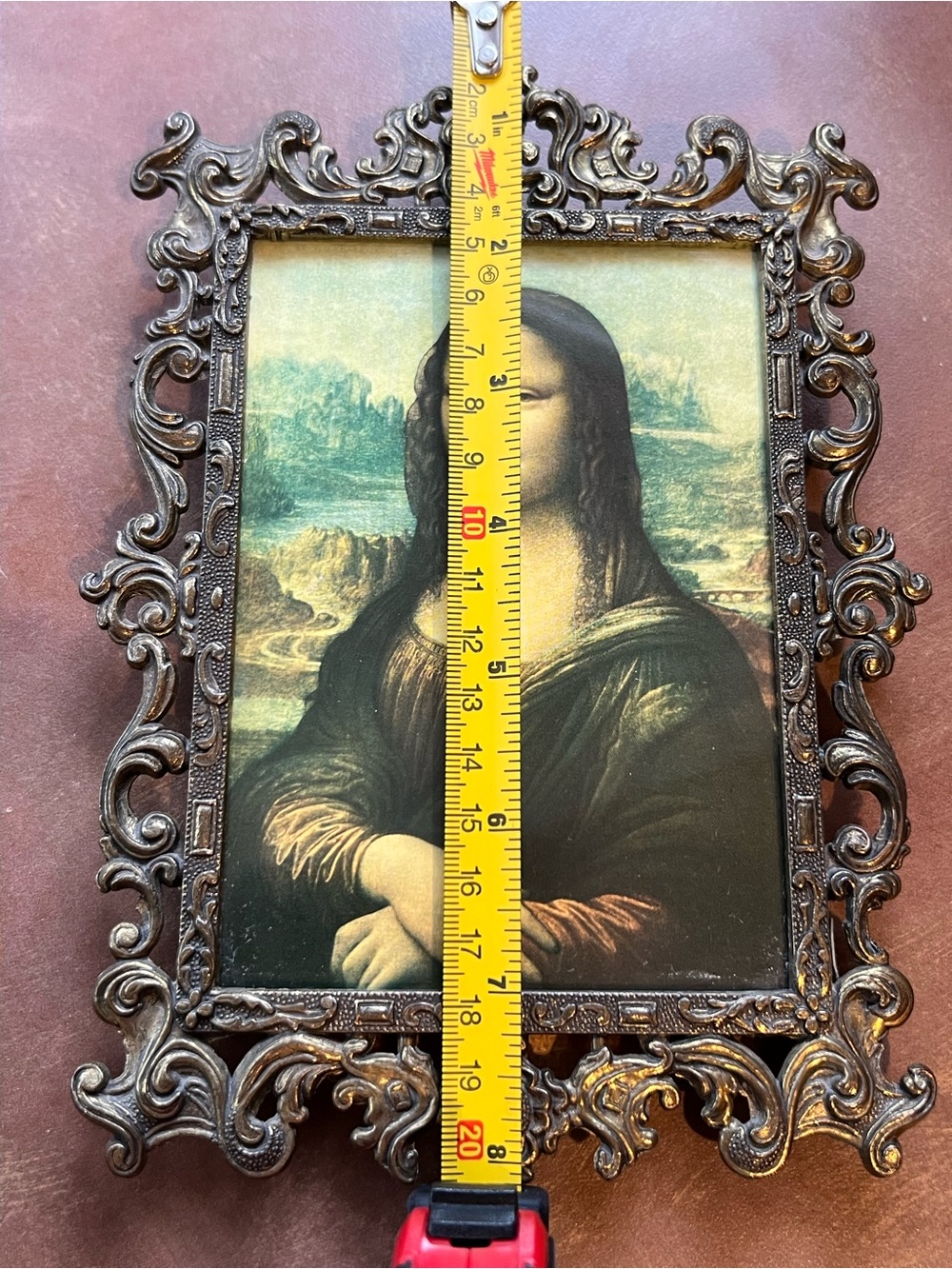 Vintage Italian Depose Gold tone Picture Frame ; Used , Good condition - Picture 4 of 7